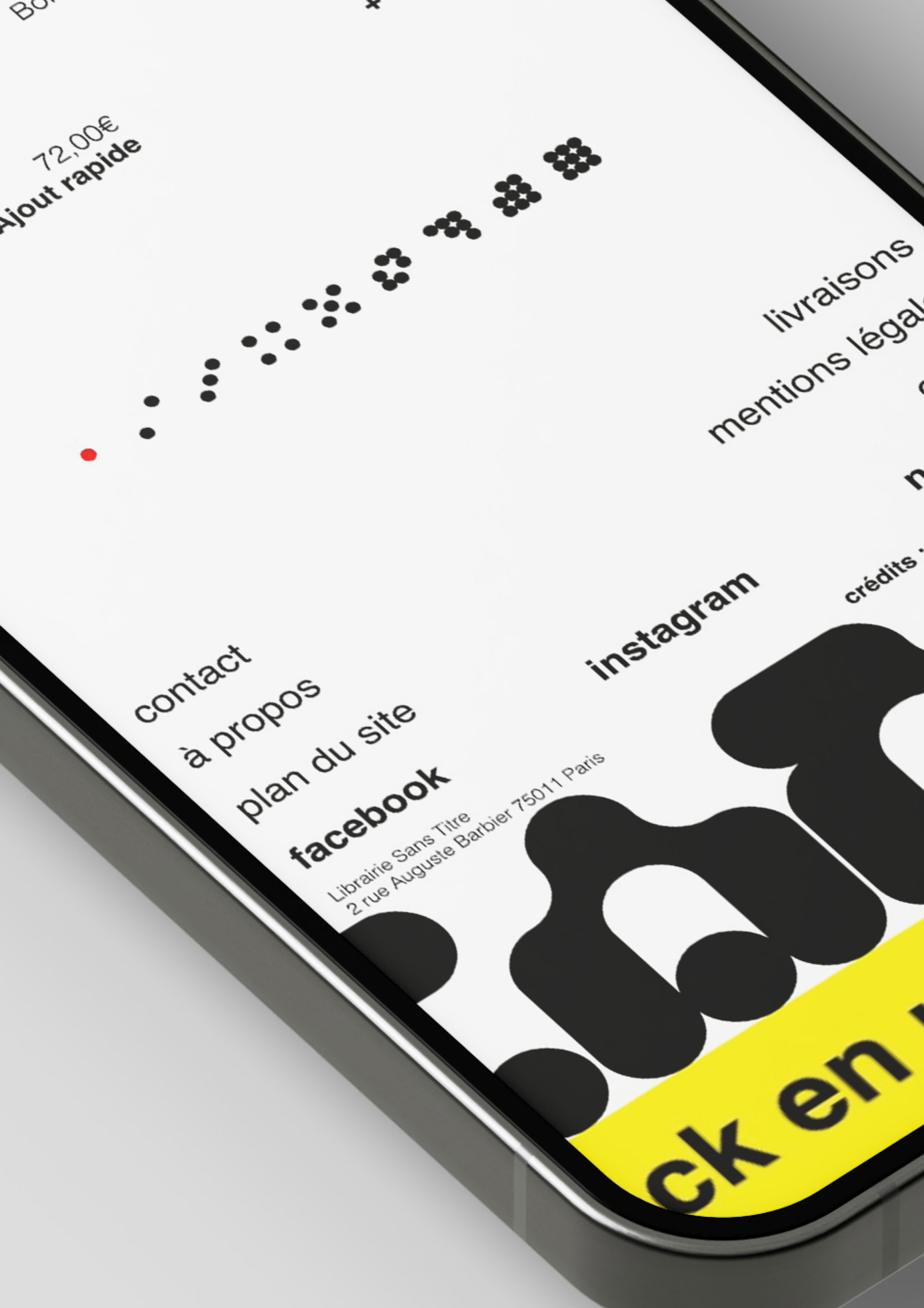 redirection vers la page de projet librairie sans site